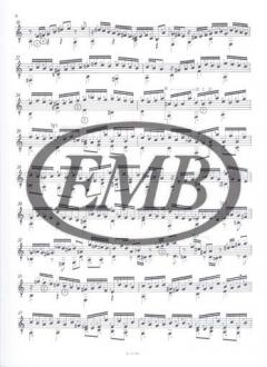 Suite BWV 997 für Laute von J.S. Bach 