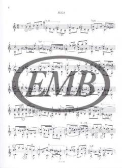 Suite BWV 997 für Laute von J.S. Bach 