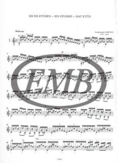 6 Studies von Ferdinando Carulli 
