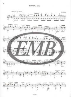 Three Rondos For guitar von Mauro Giuliani 