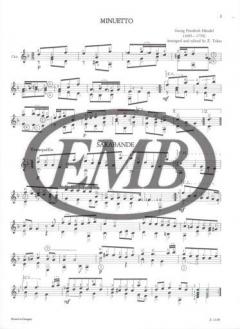 Easy Pieces For guitar von Georg Friedrich Händel 