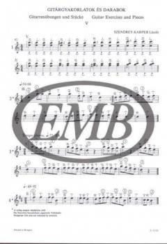 Guitar Exercises 5 von Laszlo Szendrey-Karper 
