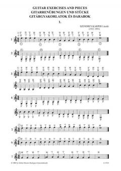 Guitar Exercises And Pieces 1 von Laszlo Szendrey-Karper 