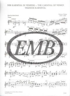 The Carnival Of Venice von Francisco Tarrega 