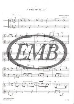 6 Stücke für 2 Gitarren von François Couperin 