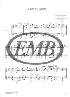 Air con variazioni von Georg Friedrich Händel 