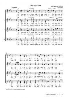 Kompositioner for Kor a Capella von Rued Langgaard 