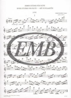 Seven Studies for Flute von Endre Szervansky 