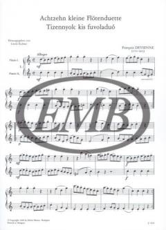 18 kleine Flötenduette von François Devienne im Alle Noten Shop kaufen