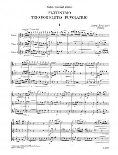 Trio for flutes von Laszlo Zempleni 