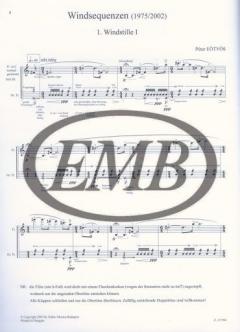 Sequences of the Wind von Peter Eötvös 