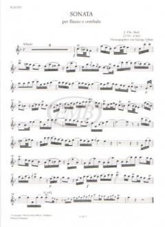 Sonata per flauto e cembalo von Johann Christian Bach 