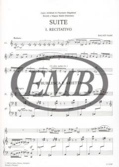 Suite per flauto e pianoforte von Arpad Balazs 