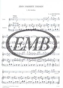 Ten Variation Themes 1 von Ludwig van Beethoven 