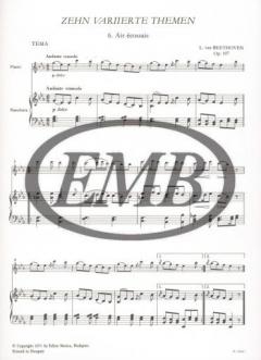 Ten Variation Themes 2 von Ludwig van Beethoven 