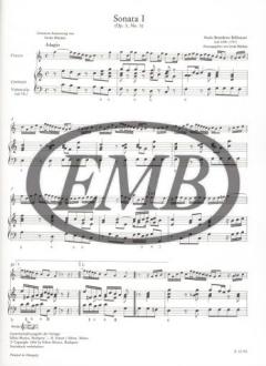 4 Sonate per flauto e basso continuo von Paolo Benedetto Bellinzani 