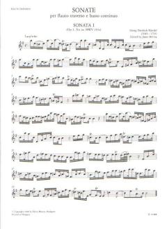 Sonate per flauto dolce e basso continuo 1 von Georg Friedrich Händel 