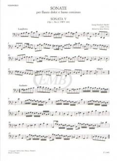 Sonate per flauto dolce e basso continuo 2 von Georg Friedrich Händel 