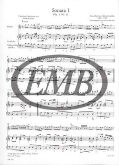 12 Sonaten op. 3 Band 1 von Jean Baptiste Loeillet 'de Gant 