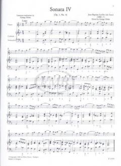 12 Sonate 2 op. 1 (Nr. 4-6) von Jean Baptiste Loeillet 'de Gant 