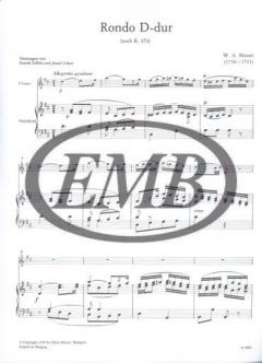 Rondo D-Dur für Flöte und Klavier nach KV 373 von Wolfgang Amadeus Mozart im Alle Noten Shop kaufen