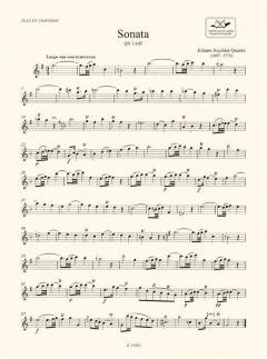 5 Sonate per flauto traverso e basso continuo von Johann Joachim Quantz 