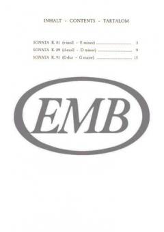 Three Sonatas von Domenico Scarlatti 