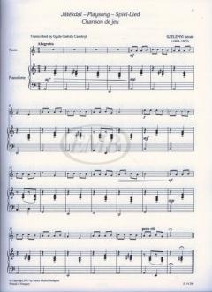 Twelve Easy Little Pieces for Flute with Piano Accompaniment von Istvan Szelenyi 