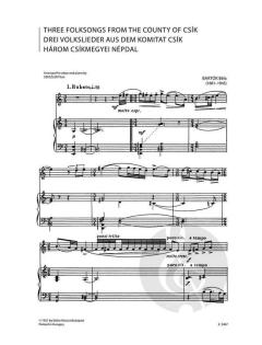 3 Hungarian Folksongs From The County Of Csík von Béla Bartók 