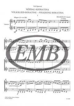 Folksong Sonatina von Laszlo Draskoczi 