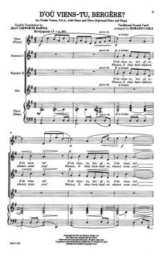 D'ou Viens-Tu, Bergere? 