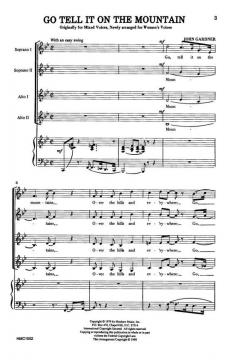 Go Tell It On The Mountain-Ssaa von John Gardner 
