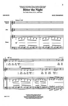 Bitter The Night von Dick ThompsonDick Thompson 