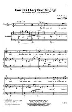 How Can I Keep From Singing? von Robert Lowry 