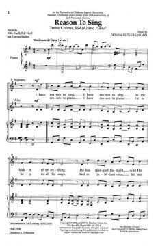 Reason To Sing von Donna ButlerDonna Butler 