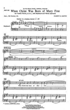 When Christ Was Born Of Mary Free von Gilbert M. Martin 