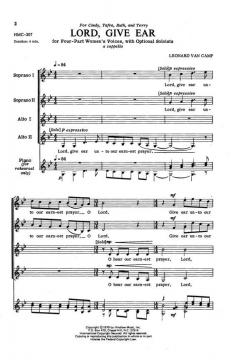 Lord, Give Ear von Leonard van Camp 