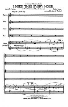 I Need Thee Every Hour von Robert Lowry 