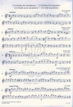 222 Etüden für Saxophon 