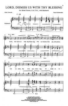 Lord, Dismiss Us With Thy Blessing von David Schwoebel 
