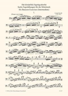 6 Bassoon Exercises (Carl Jacobi) 