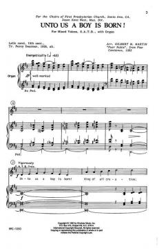 Unto Us A Boy Is Born! 