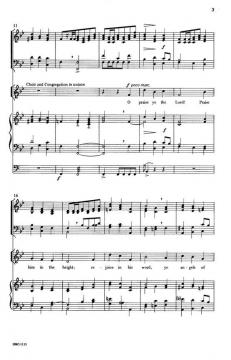 Festival Anthem On O Praise Ye The Lord von C. Hubert Parry 