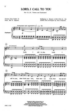 Lord, I Call To You von Hal H. Hopson 