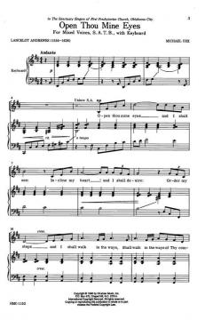 Open Thou Mine Eyes von Michael Cox 