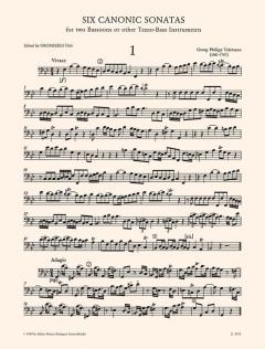 6 Canon Sonatas (Georg Philipp Telemann) 