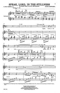 Speak Lord, In The Stillness von David Schwoebel 