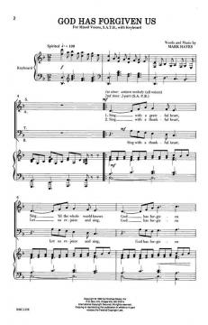 God Has Forgiven Us von Mark Hayes 