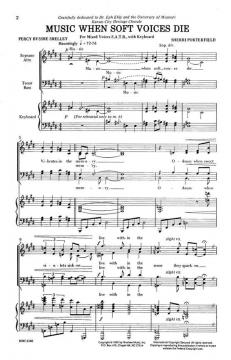 Music When Soft Voices Die von Sherri Porterfield 