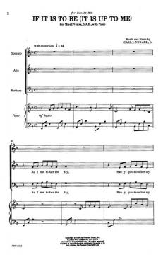 If It Is To Be (It Is Up To Me) von Carl Nygard 